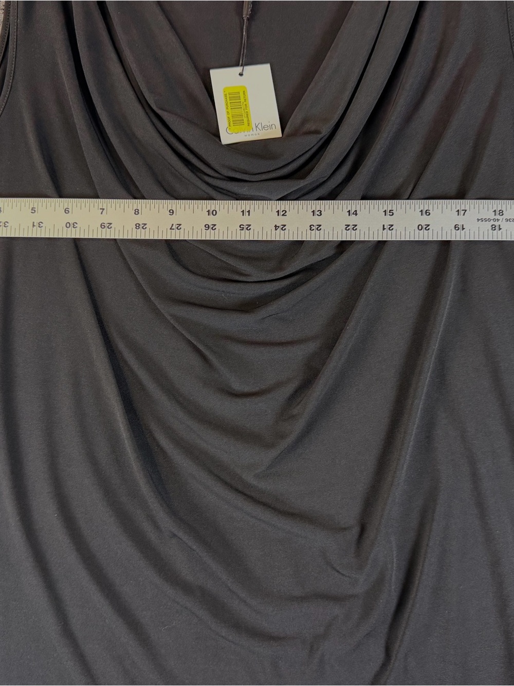 Calvin Klein Draped Cowl Neck Sleeveless Top - Picture 6 of 7